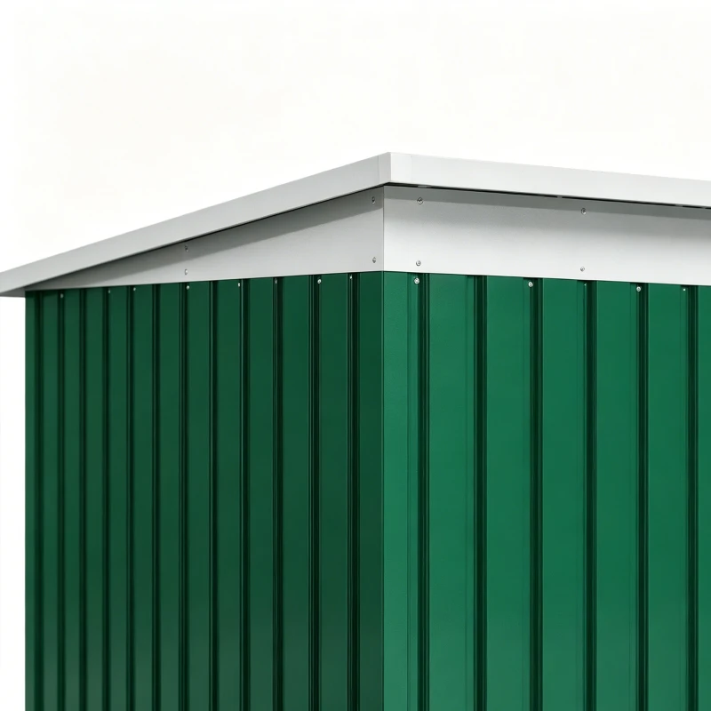 Outsunny Metalen gereedschapsschuur met fundering tuinhuisje gereedschapsschuur metalen tuinhuisje