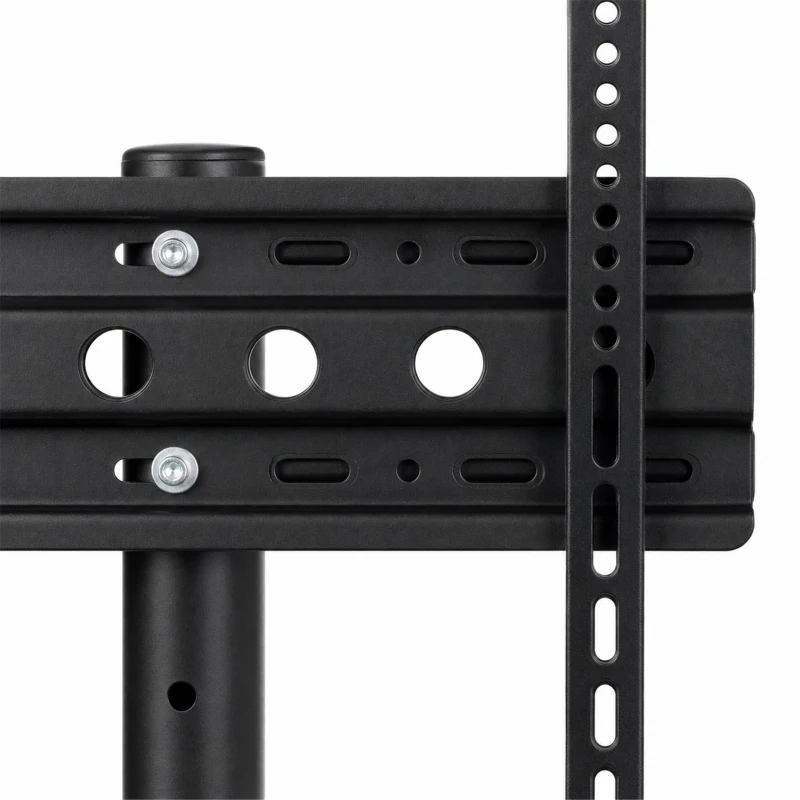HOMCOM Mobile TV Stand on Wheels for 32-75 Inch Screens, Mobile TV Cart with Tilt, Height Adjustable, Black