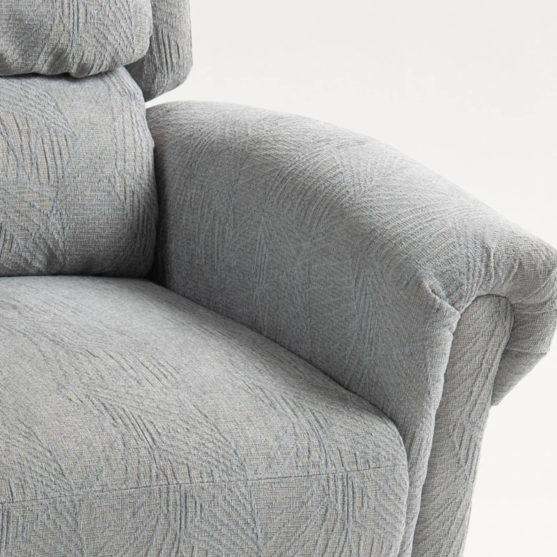 HOMCOM Velvet-Feel Electric Riser Recliner Chair - Grey