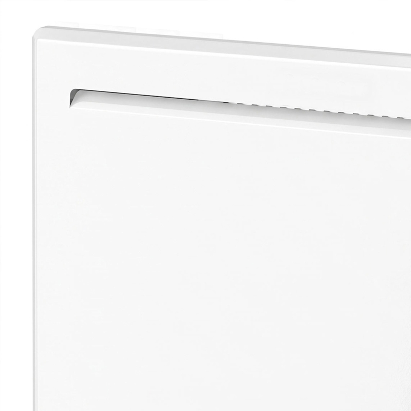 HOMCOM Radiateur Électrique 1500 W Connecté WiFi Sur Pied ou Mural, Commandes Vocales, 4 Modes, Écran LED, 70x21,5x43,5cm Blanc