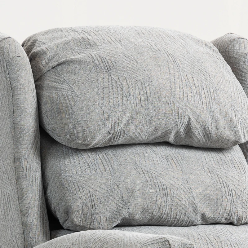 HOMCOM Velvet-Feel Electric Riser Recliner Chair - Grey