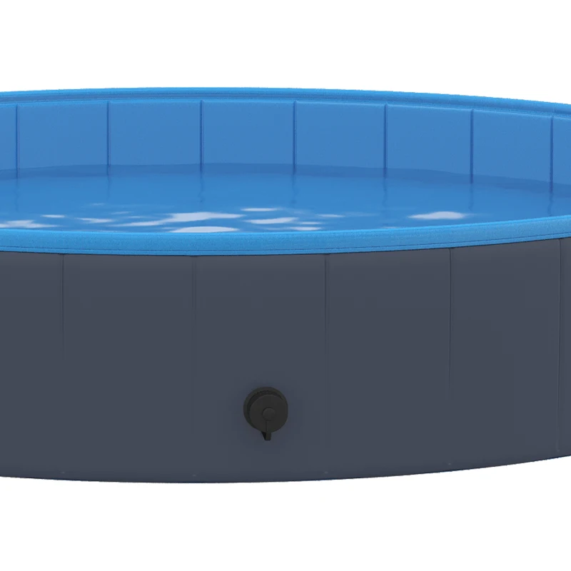 PawHut Opvouwbaar Hondenbad voor Grote en Middelgrote Honden, Antislip Bodem, Voor Binnen & Buiten, 120x30 cm