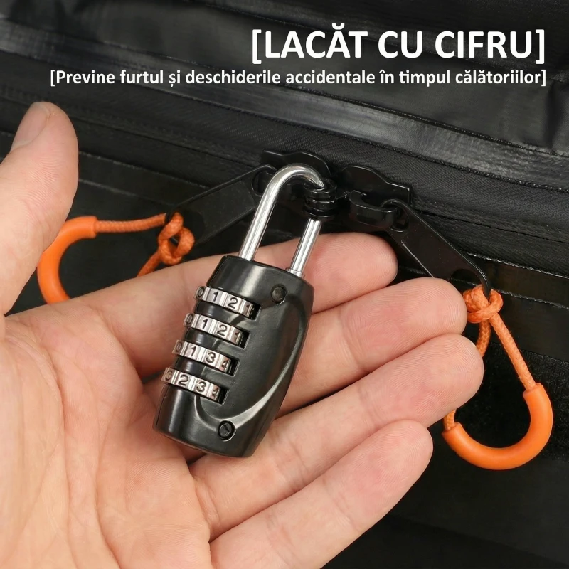 Outsunny Portbagaj de Plafon Impermeabil cu Curele, 425 Litri, Portocaliu și Negru