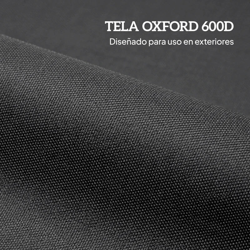 Outsunny Pack de 8 Bolsas de Peso para Carpa Bolsas de Arena de Tela Oxford 600D para Patas de Toldo Sin Arena Negro