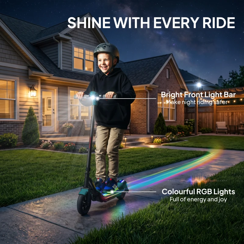 SPORTNOW Electric Scooter for Kids, with LED Display, Green