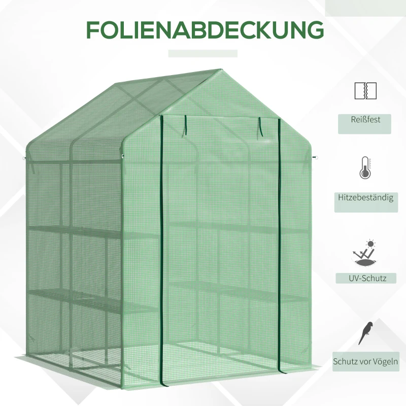 Outsunny foliekas 143 cm x 138 cm x 190 cm