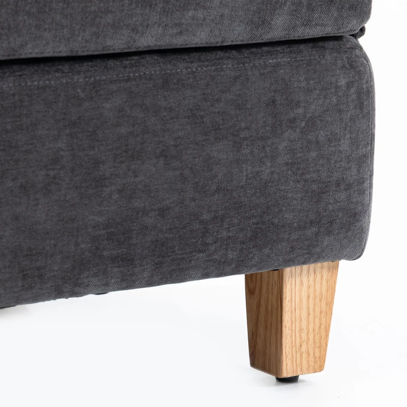 HOMCOM 2-in-1 slaapfauteuil met bedfunctie, slaapbank met 2 wasbare kussens en zijvakken voor woonkamer of slaapkamer