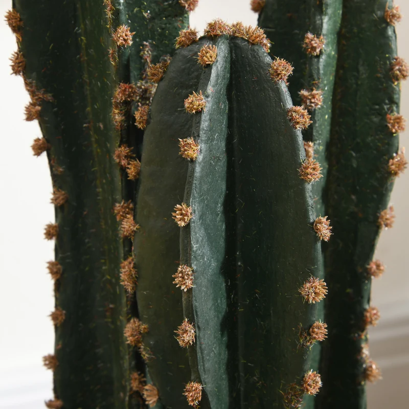 Outsunny Cactus artificiel grand réalisme plante artificielle grande taille dim. Ø 17 x 60H cm vert