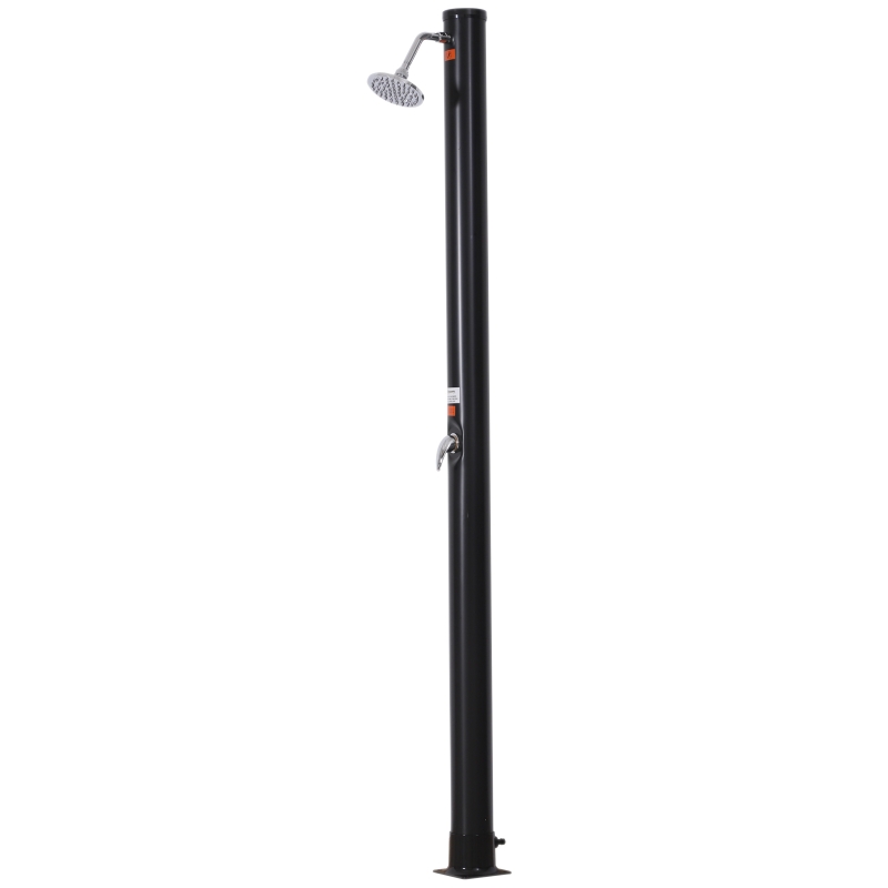 Ducha Solar Exterior de PVC 20L Perfecta como Ducha de Jardín o Ducha de Terraza Hasta 60℃ Para Piscinas al Aire Libre 218cm