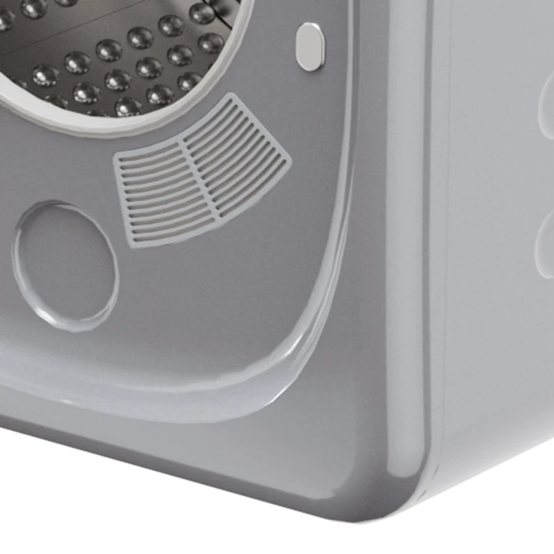 HOMCOM Afvoerdroger 4 kg met Slimme Modus, 800 W, Compacte Droger met RVS Trommel, Zilver