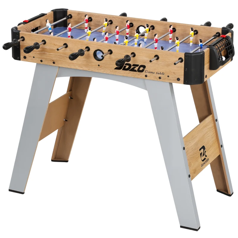 SPORTNOW Calcio Balilla: Mini Tavolo da 89 cm, 2 Segnapunti Manuali, Viola