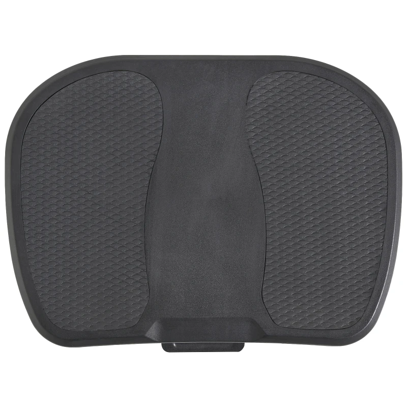HOMCOM Pedana Poggiapiedi da Scrivania o Ufficio, Antiscivolo con Altezza Regolabile (10-16.5cm) e Angolazione 0-30°