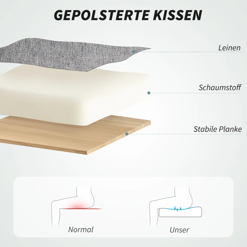 HOMCOM Ergonomische Bureaustoel met Massage en Ligfunctie Voetsteun Grijs