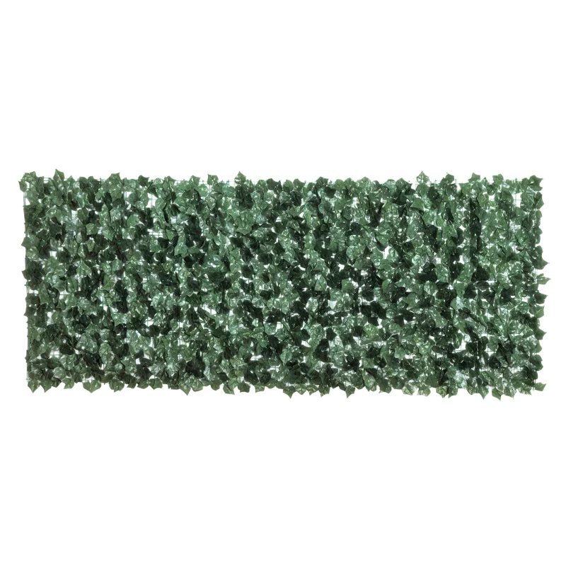 Outsunny Kunsthaag Kunstplant, Kunstmatige Klimplant, 240cm x 100cm Groen