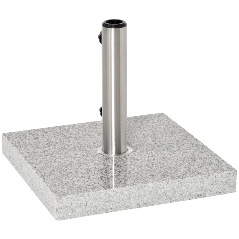 Outsunny Supporto Base Per Ombrellone da Giardino in Marmo Peso 25kg 40×40×36cm