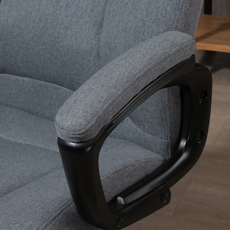 Vinsetto Bürostuhl massage, höhenverstellbarer Chefsessel, Gamingstuhl mit Massagefunktion, ergonomischer Drehstuhl, Massage Sessel, Grau, 70 x 66 x 109-117 cm
