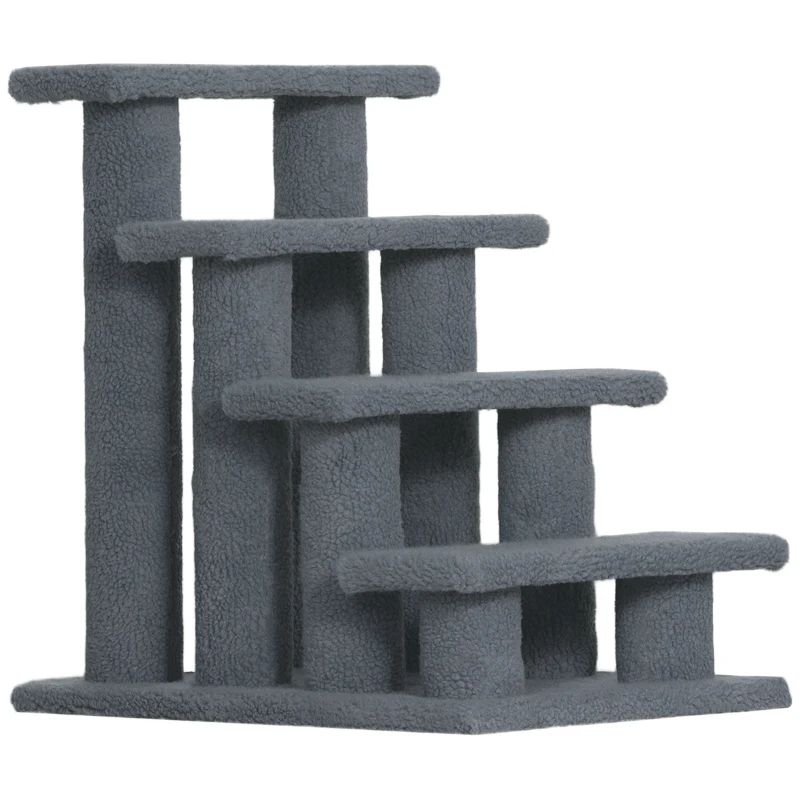 PawHut dierentrap kattentrap hondentrap trap voor katten en honden 4 treden nieuw(m-10)