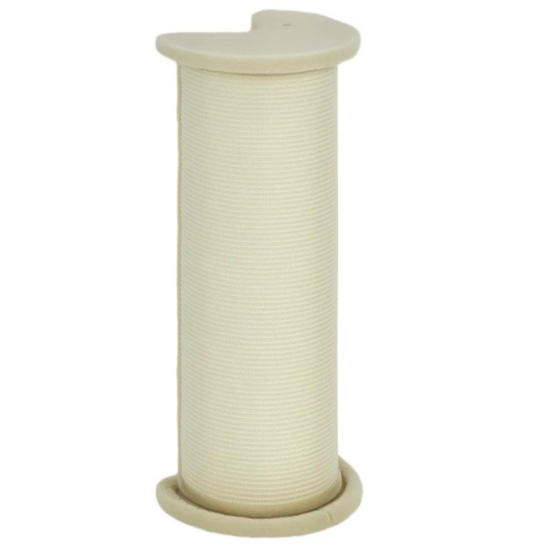 PawHut krabpaal voor katten 85 cm, hoekontwerp, ruimtebesparend, 35 cm x 35 cm x 85 cm, roomwit