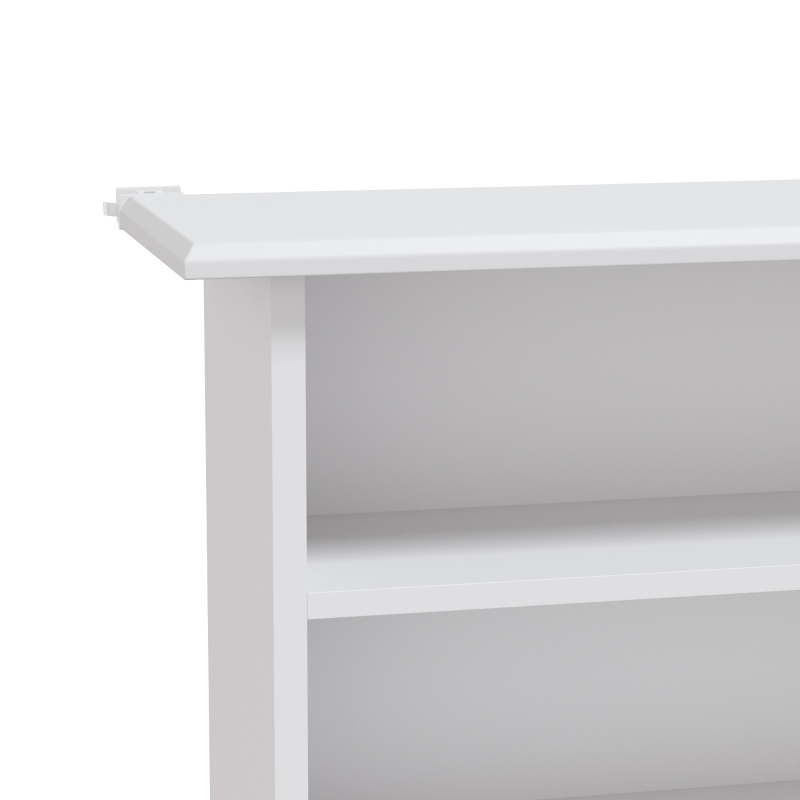 HOMCOM Mediarek, 8 niveaus, dvd-rek met 12 verstelbare planken, 16 vakken, voor 720 cd's, wit