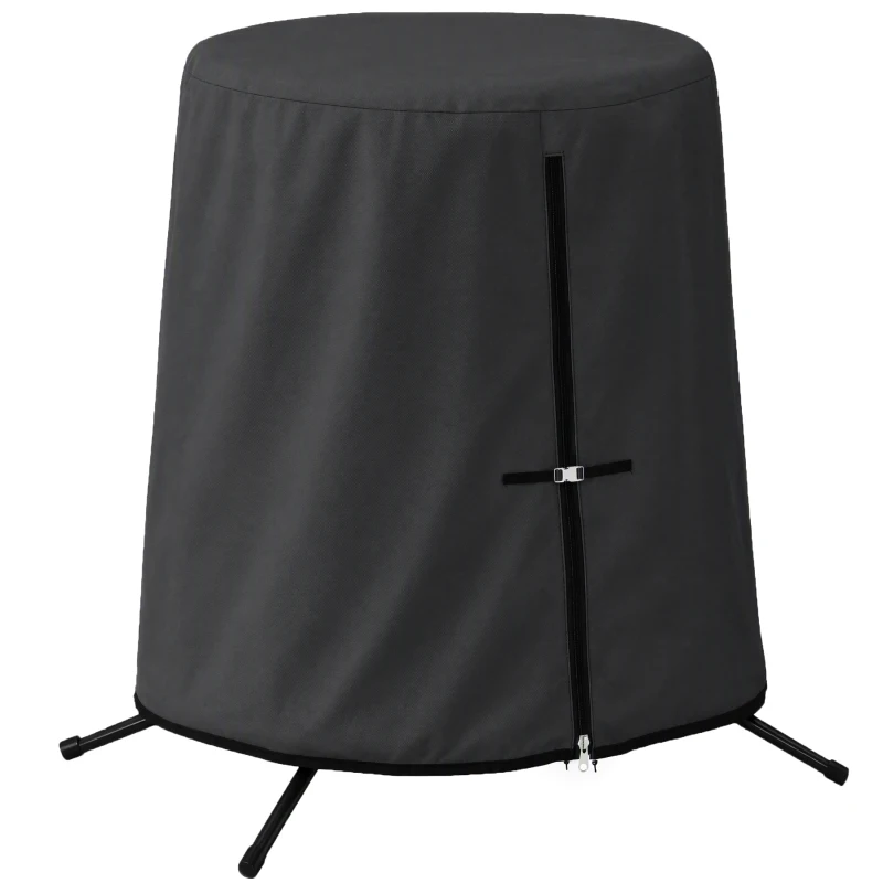 Outsunny Buitenmeubelhoes Meubelhoes Beschermhoes voor meubels, weerbestendig, 196 cm x 196 cm x 230 cm, Zwart