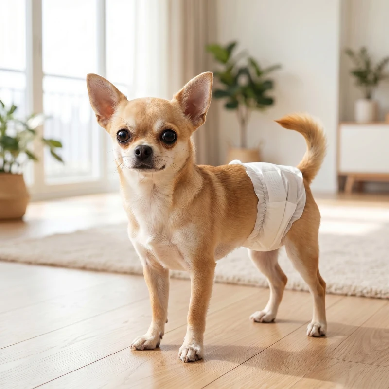 PawHut Dog Diapers Super Absorbent Leak-Proof Dog Nappies for Male Dogs Size XS 20-28 cm Waist