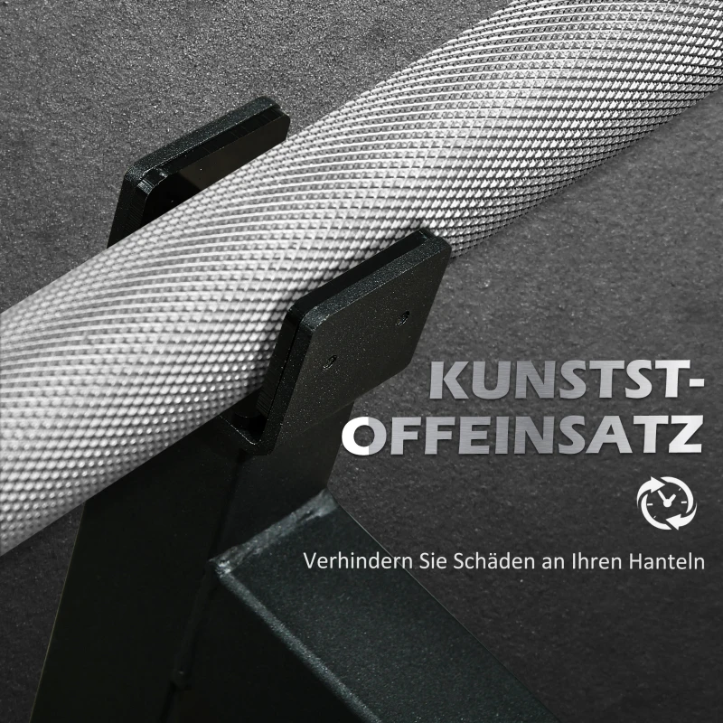 De SPORTNOW Barbell Lifter 50 x 12 x 33 cm Zwart met Antislip Handvat - Ideaal voor Deadliften