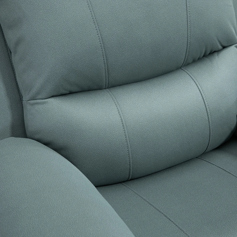 HOMCOM fauteuil met kantelverstelling tot 135°, 360 graden draaibaar, 93 cm x 100 cm x 98 cm, stalen frame, groen