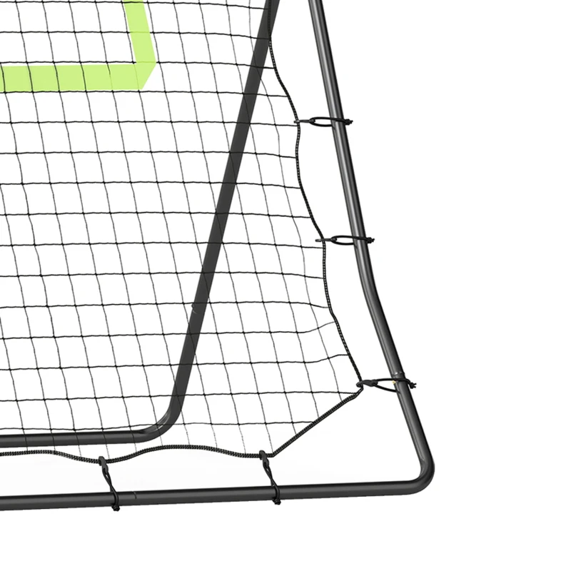HOMCOM Baseball Terugspeelnet, Weerbestendig, Metalen Frame, Groene Trefferszone, 174H x 123B x 90D cm