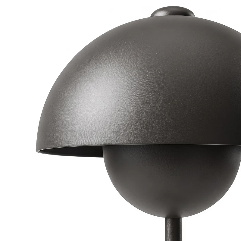 HOMCOM Vloerlamp met ronde kap, voetschakelaar, lang snoer, elegante look, metaal, grijs