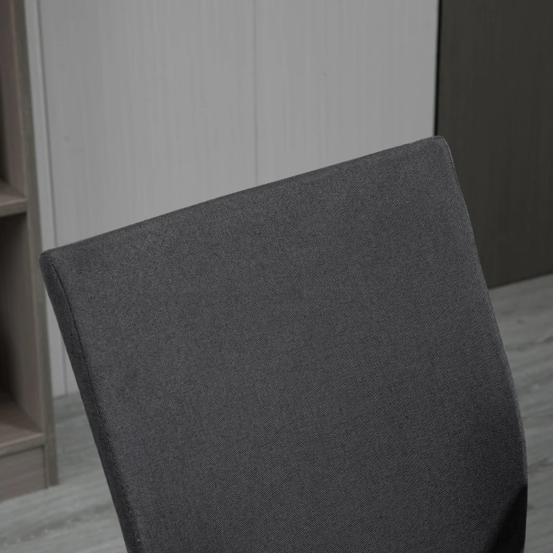 Vinsetto Sedia da Ufficio Ergonomica e Girevole con Altezza Regolabile, 61x61x89-99 cm, Grigio Scuro