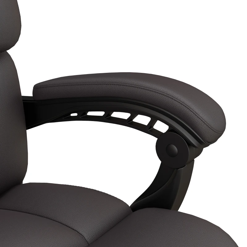 Vinsetto Ergonomische Bureaustoel met Massage en Ligfunctie, 63x57x118, Zwart(m-8)