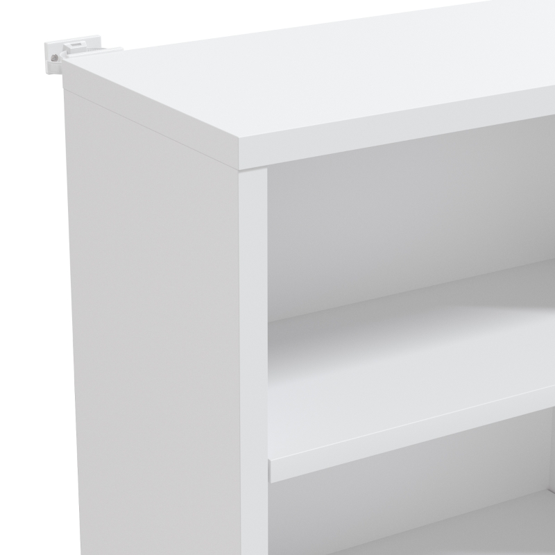 HOMCOM CD-/DVD-rek, 9 niveaus, smal staand rek met 6 verstelbare planken, voor 260 cd's, wit