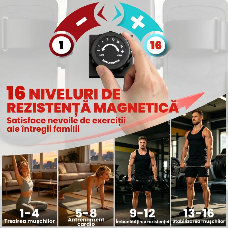 SPORTNOW Ergometru de vâslit