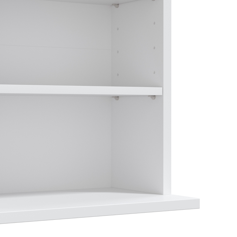 HOMCOM CD-/DVD-rek, 9 niveaus, smal staand rek met 6 verstelbare planken, voor 260 cd's, wit