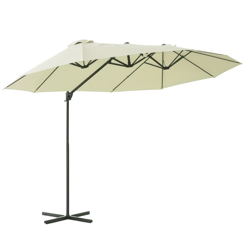 Outsunny parasol met slinger 270 cm x 440 cm x 250 cm
