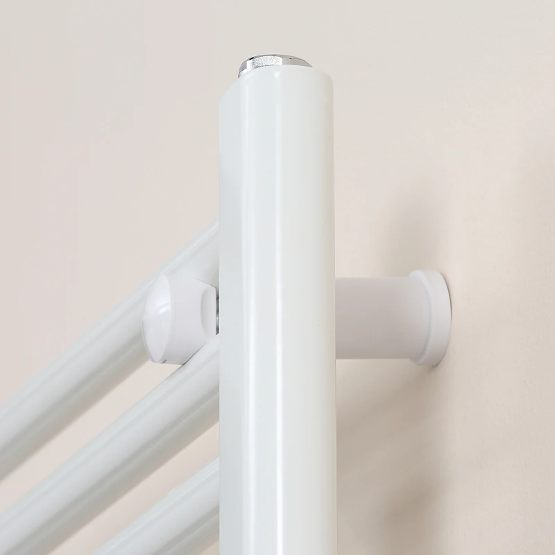 HOMCOM Termoarredo Bagno Scaldasalviette a 39 Barre in Acciaio, 60x180cm, Bianco