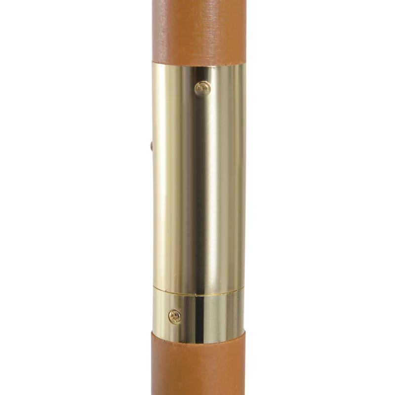 Outsunny Ombrellone da Giardino 3x2.5 con Palo in Legno e 8 Stecche e Copertura in Poliestere Rosso Scuro