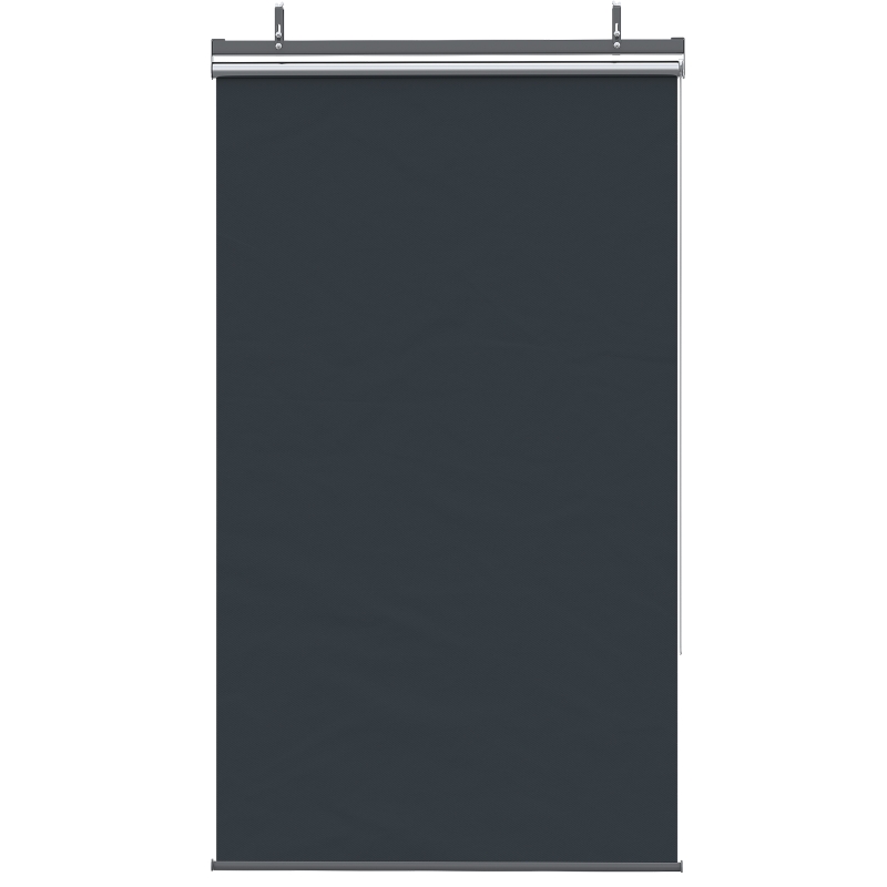 Outsunny verticale luifel, balkoninkscherm met zonbescherming, haak, 124 x 222 cm
