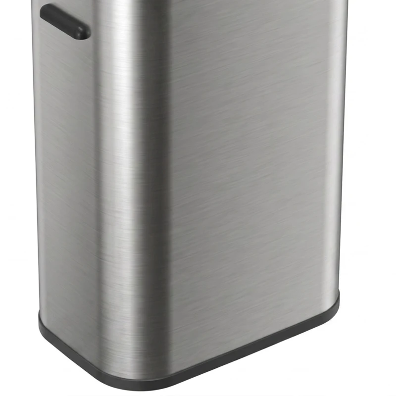 HOMCOM 55L Sensor Bin for Kitchen, Touchless Automatic Waste Rubbish Bin, Stainless Steel, Battery Operated, Silver Tone