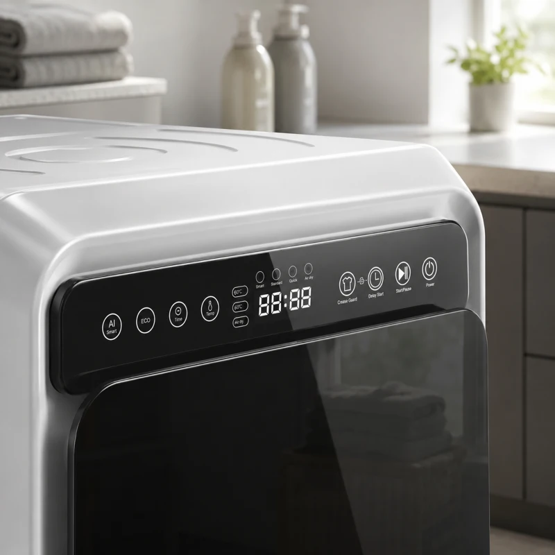 HOMCOM 5kg Vented Tumble Dryer, 1000W Compact Tumble Dryer with Smart Drying, Freestanding Stackable Clothes Drying Machine