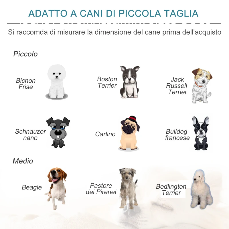 PawHut Cuccia per Cani da Interni, Divano per Gatti e Cani di Taglia Piccola e Media Max. 15kg, Verde Petrolio 70x50.5x25.5cm