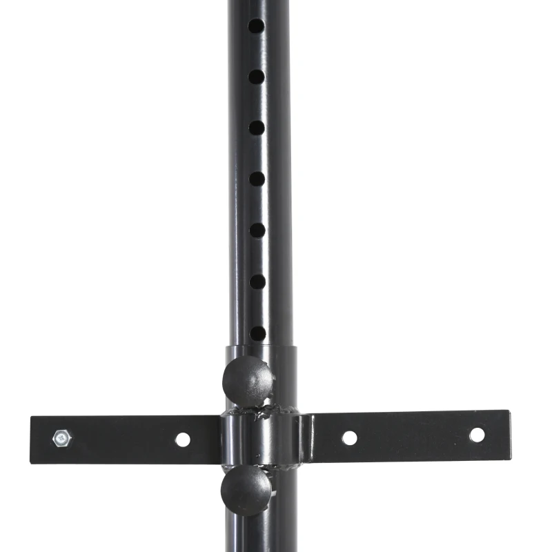 HOMCOM Supporto per Sacco da Boxe (40x64x60-88cm) Fissaggio a Parete Max 100 kg