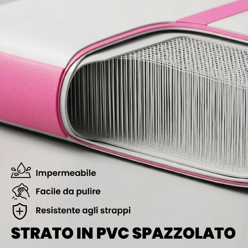 SPORTNOW Tappetino Gonfiabile Ginnastica 2.05 m con Pompa Elettrica e Borsa Trasporto