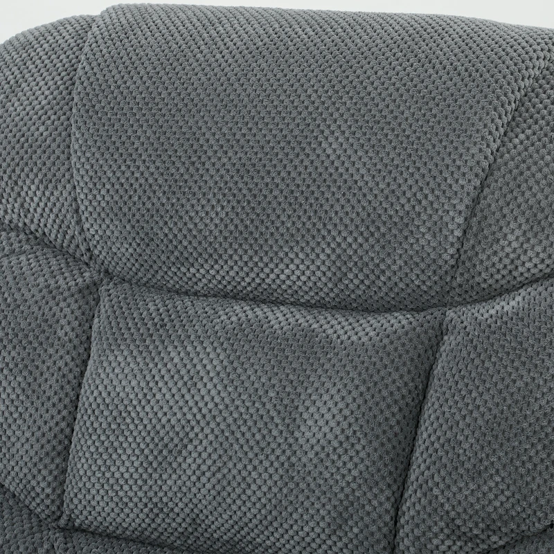 HOMCOM Elektrische Relaxfauteuil met Massage en Warmte, Stille Motor en Geheugenfunctie, Donkergrijs