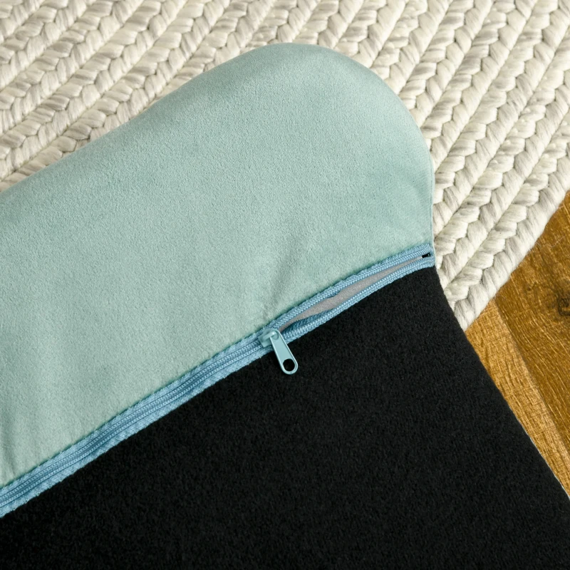 PawHut Hondenbank met rugleuning huisdierenbank hondenbed zachte bekleding kattenbank groen(m-8)