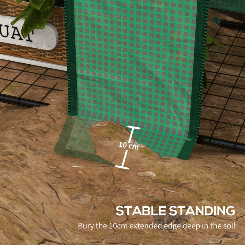 Outsunny 46 x 143cm Six-Shelf Greenhouse