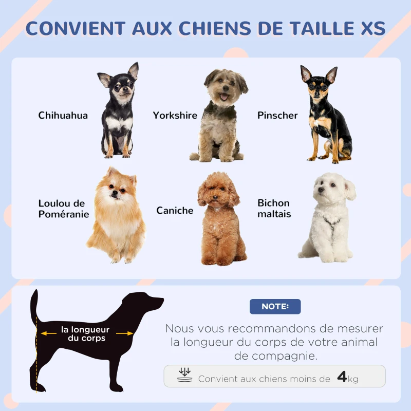 PawHut Niche pour chien extérieure en plastique maison pour chiens avec bouches d'aération bleu et blanc