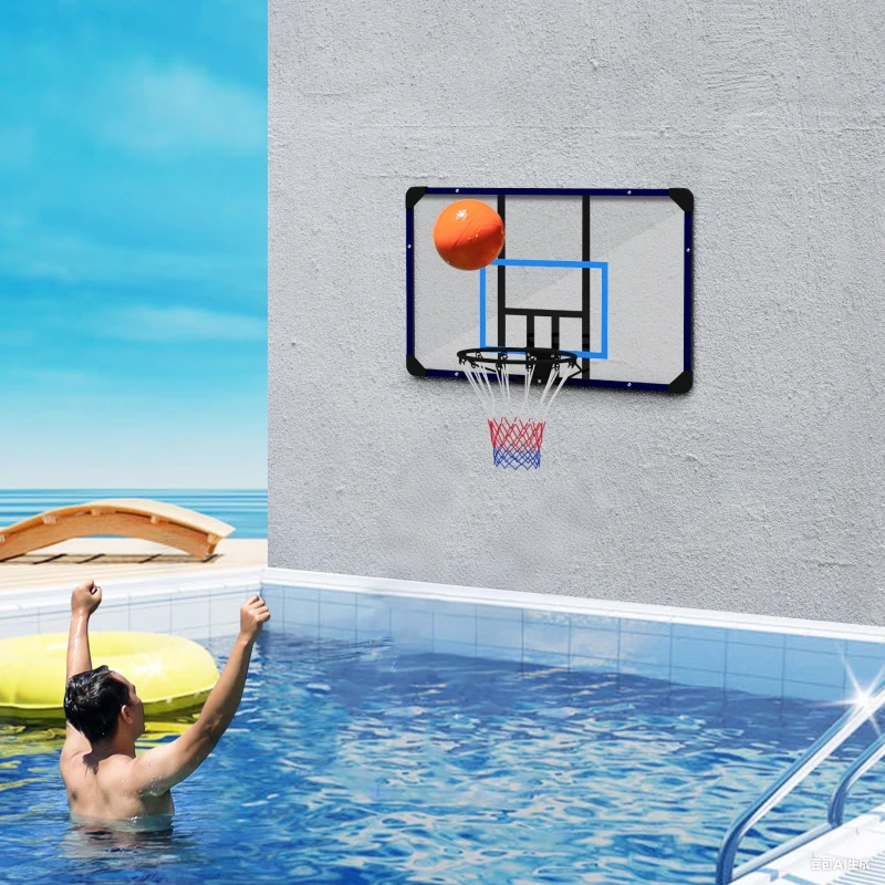 SPORTNOW Panier de basketball mural panier spécial - 113L x 73H cm - filet toutes saisons pour l'intérieur et l'extérieur