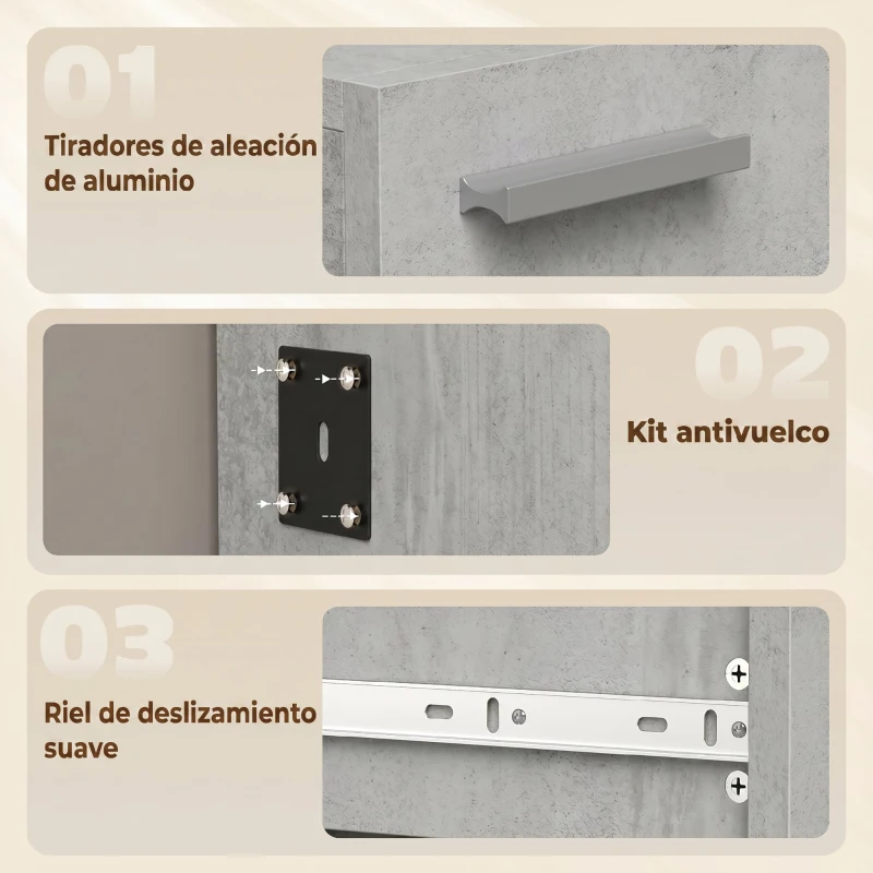 HOMCOM Recibidor de Entrada con Espejo Zapatero Abatible Cajón Mesa Pequeña 61x30x170 cm Gris