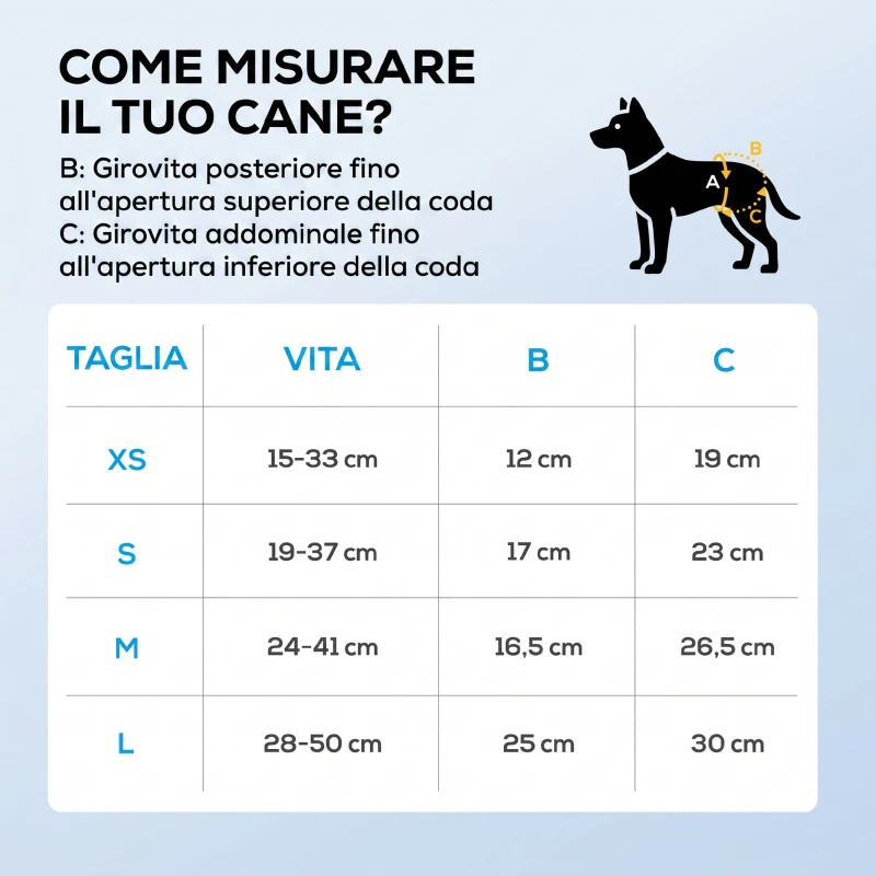 PawHut Pannolini per Cani Femmina, 48 pezzi, Taglia M con Fascia Elastica Regolabile, 48x35x1 cm, Bianco
